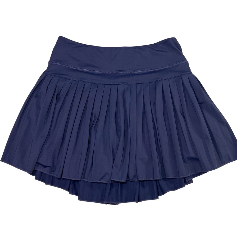 Gold Hinge Skort Size L? Blue Pleated Tennis Built In Shorts Performance Golf